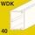 WDK trunking, trunking depth 40 mm