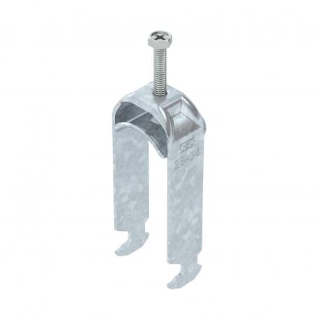 Clamp clip 2056 H-foot 2-fold, metal pressure sleeve, FT 28 | 34 | 3