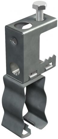 Screw-in beam clamp, for pipes and cables